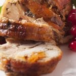 Exotic Mushroom Truffle Duck Roulade with Duck Fat Roasted Potatoes 700x489