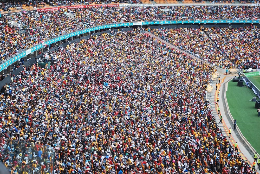 Johannesburg in One Day Football Stadium Crowd