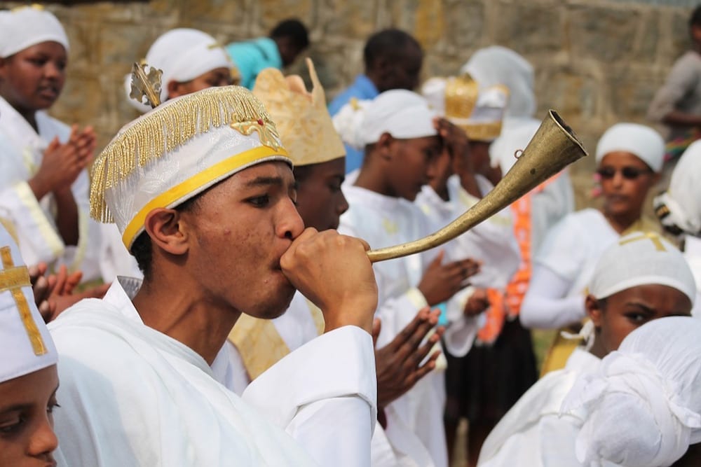Christmas in Ethiopia priest