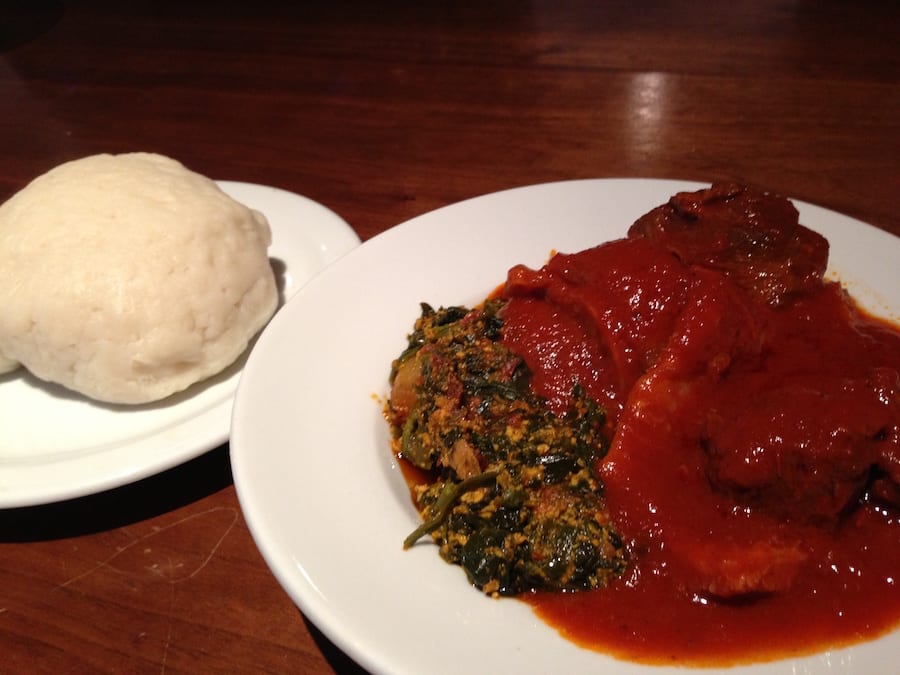 Egusi Soup (Melon Seed Stew) with Fufu (Nigeria)