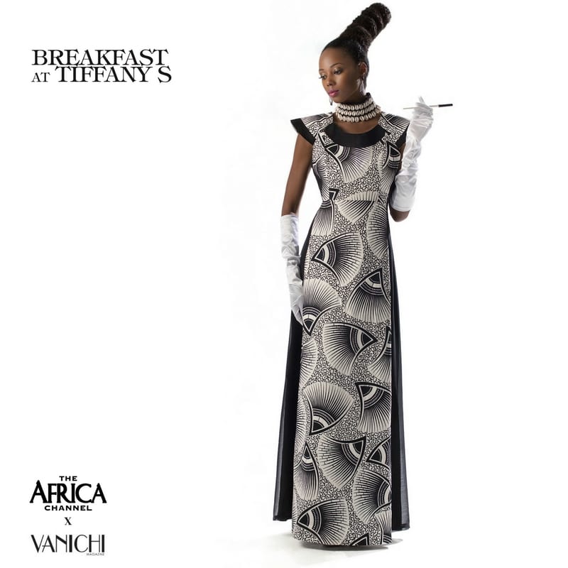 what if movie icons wore african audrey hepburn breakfastattiffanys vanichi