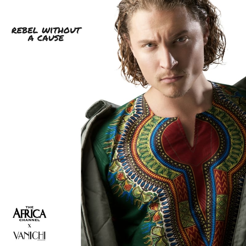 what if movie icons wore african james dean vanichi